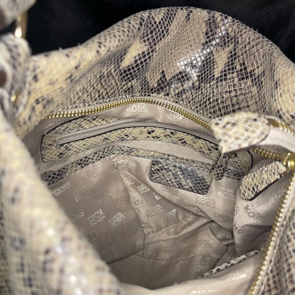 Michael Kors snakeskin purse. Used. - Picture 4 of 4